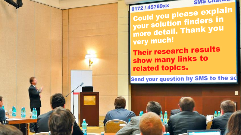 Enviar perguntas e comentários ao palestrante